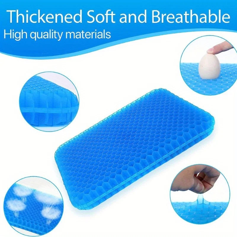 3D DOUBLE LAYER BREATHABLE COOLING PAD HONEYCOMB CAR SEAT CUSHION